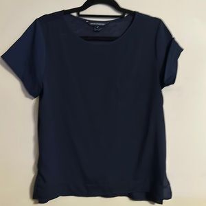 French Connection lightweight blue blouse shirt